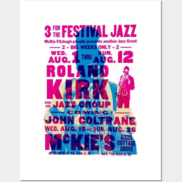 Roland Kirk tour poster Wall Art by HAPPY TRIP PRESS